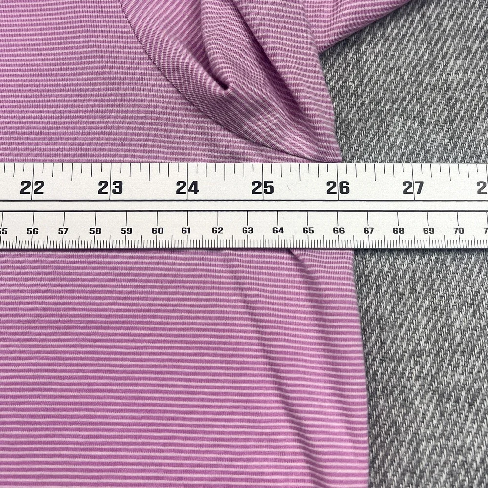 Polo Golf Ralph Lauren Shirt Mens Pink White  Stripe 2XL Stretch Lisle XXL